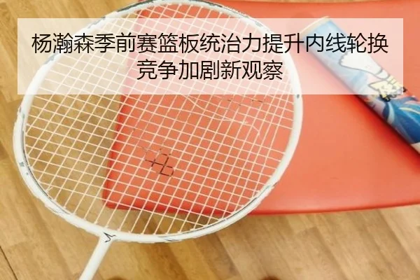 杨瀚森季前赛篮板统治力提升内线轮换竞争加剧新观察